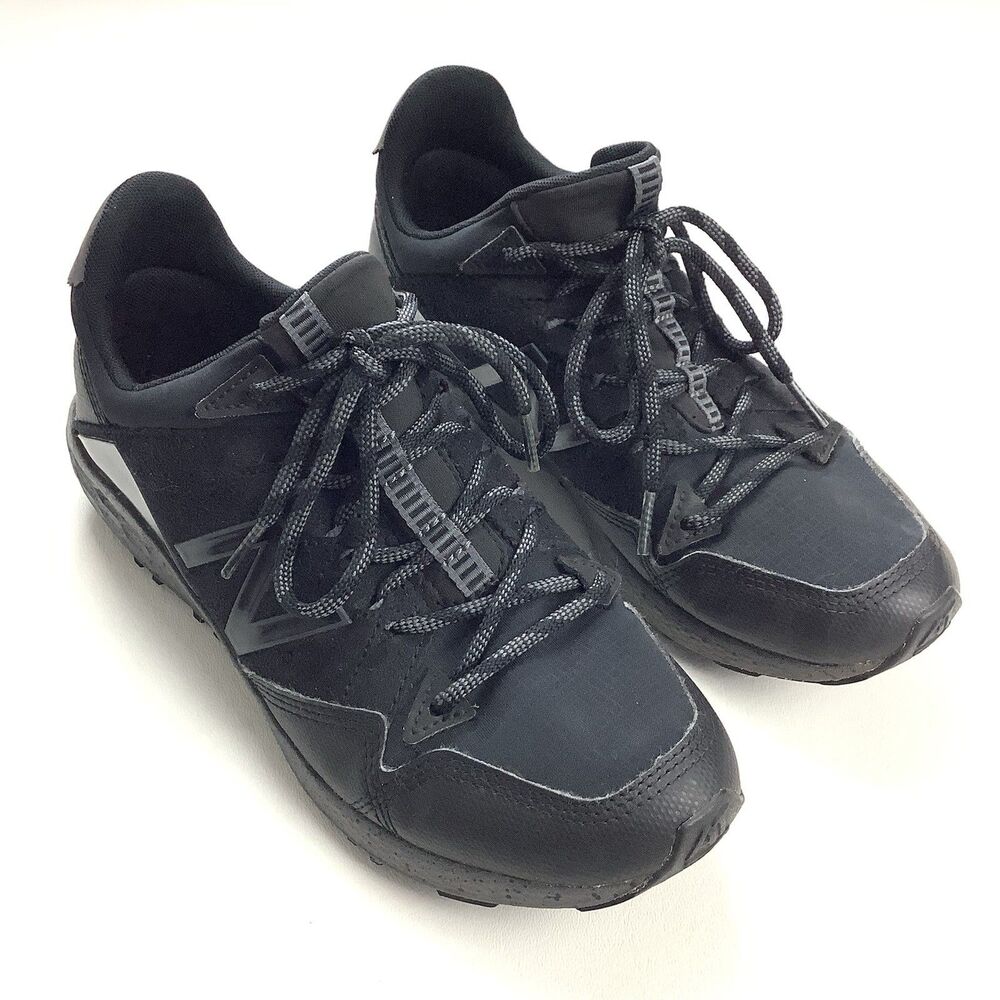 New Balance Men Boys Sz 7 Crag Trail Run Sneaker Shoes Black Walk Hike Outdoors